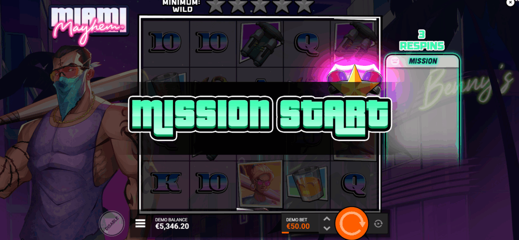 Wanted Symbols Trigger the Wanted Mission Respins Mode