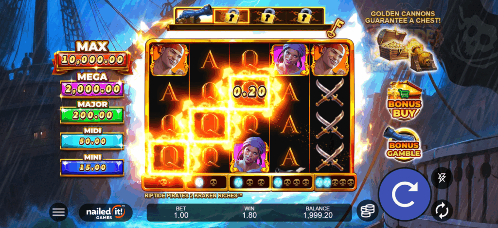 Winning Payouts Occur When 2 or More Symbols Appear on Reela 1-5