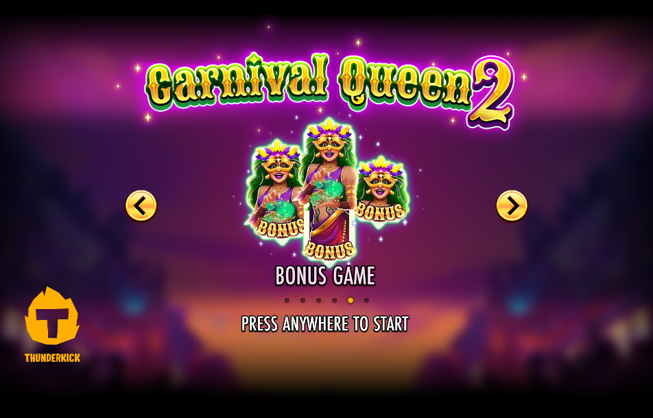 Carnival Queen 2 Welcome Page