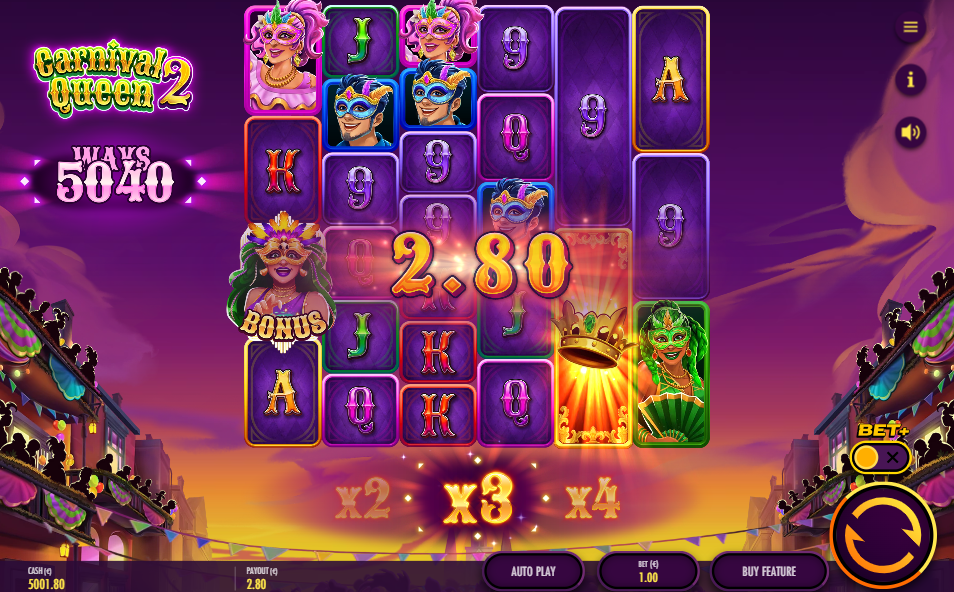 Carnival Queen 2 Big Win