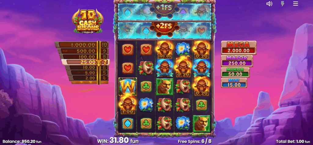 10 Cash Bisons Free Spins10 Cash Bisons Free Spins