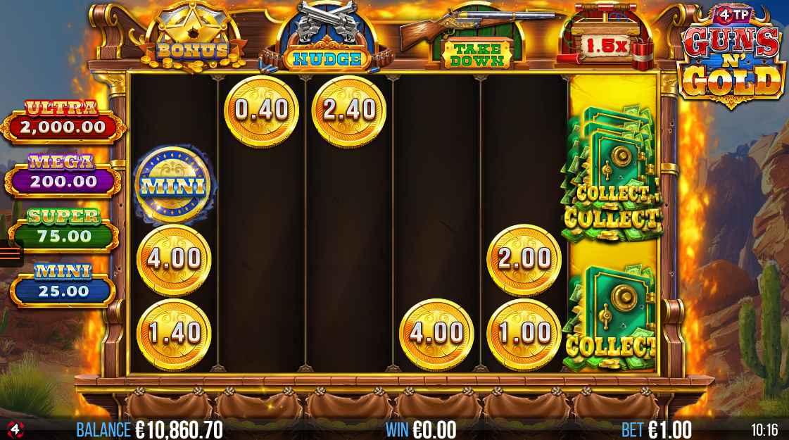 4TP Guns n' Gold Cash Collect Feature