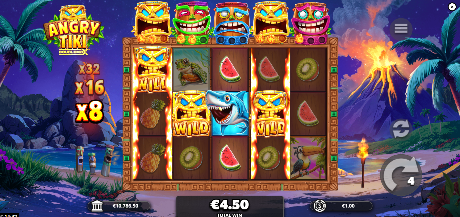 Angry Tiki DoubleMax Free Spins
