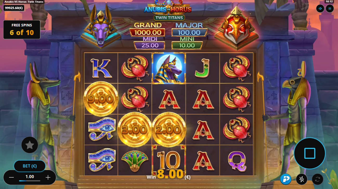 Anubis Vs Horus Twin Titans - Anubis Free Spins