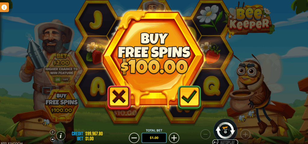 Bee Keeper Bonus Buy Options