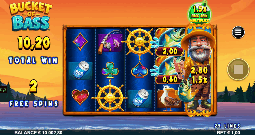Bucket of Bass Free Spins