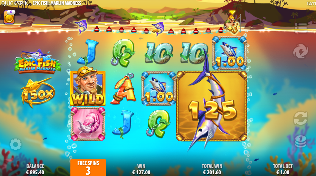 Epic Fish Marlin Madness - Hooked Free Spins