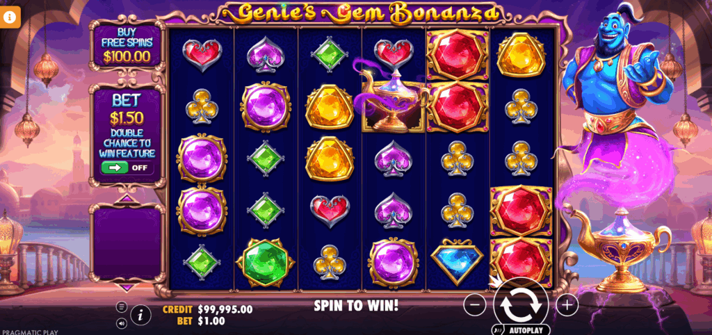 Genie's Gem Bonanza Base Game
