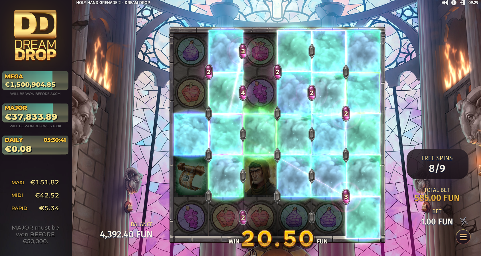 Holy Hand Grenade 2 Dream Drop Marked Frames