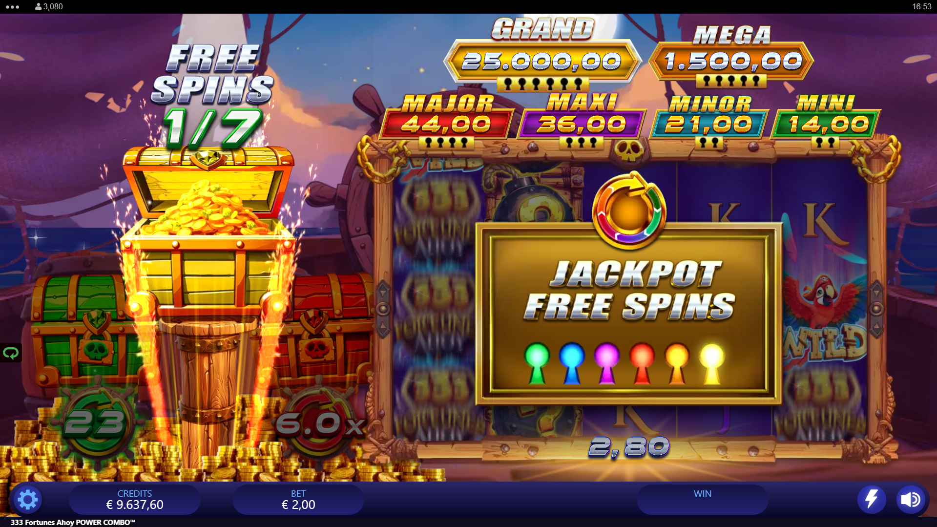 Jackpot Free Spins Triggers With the Gold Chest
