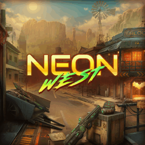 Neon West Slot Logo