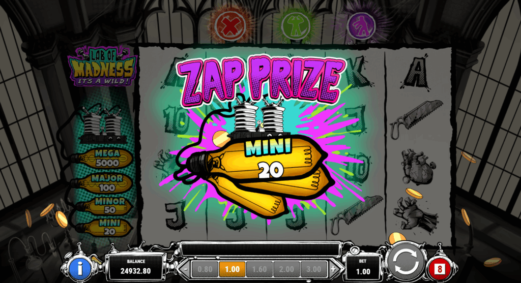 Power Up Symbols Award 1 of 4 Jackpot Prizes