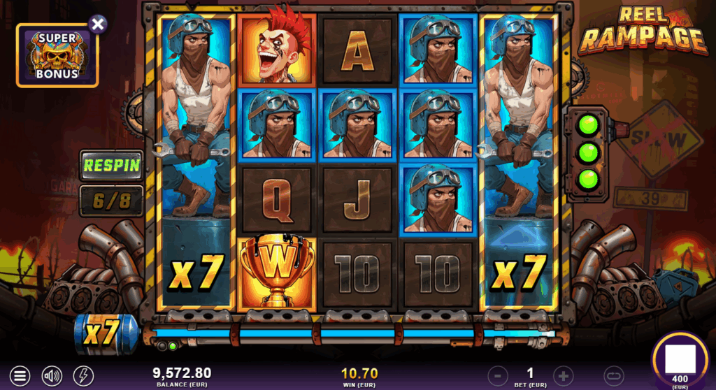 Reel Rampage Super Free Spins