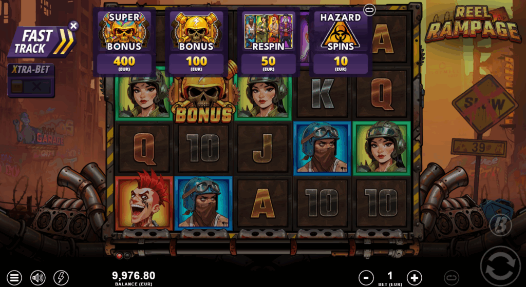 Reel Rampage Xtra-Bet & Bonus Buy Options