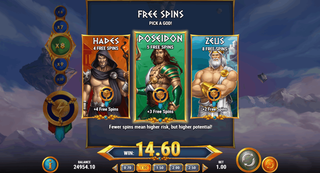Rise of Olympus Extreme Pick Feature