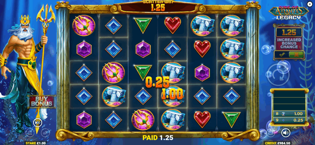 Scattered Wins Occur When 8 or More Symbols Land Anywhere on the Grid
