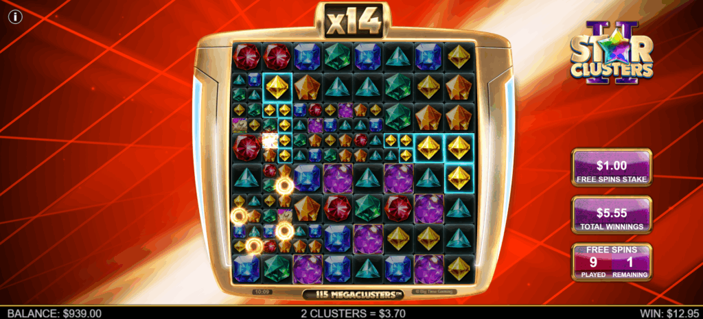 Star Clusters 2 Free Spins
