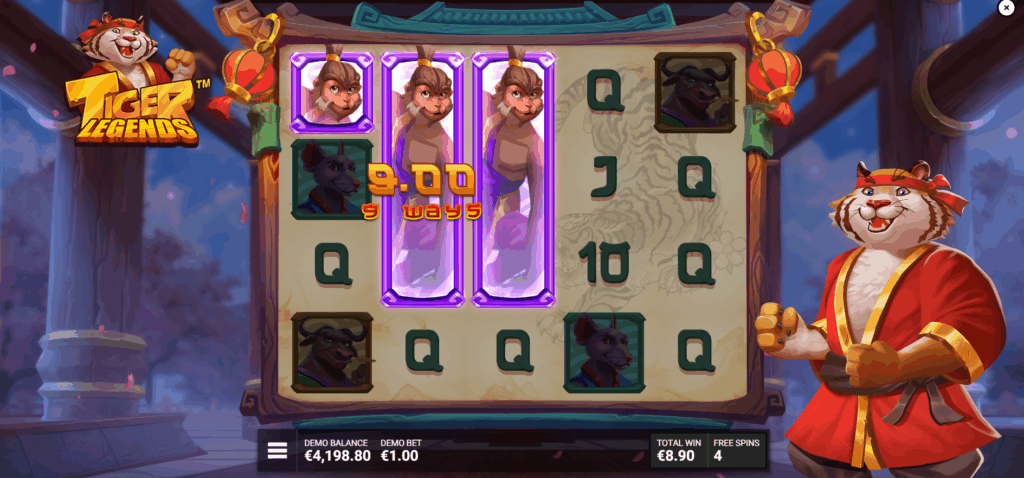 Tiger Legends Battle of the Beasts Free Spins