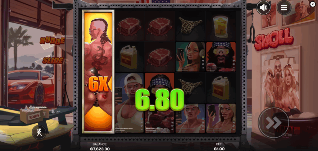 Up to 4 Swoll Features May Trigger When a Swoll Symbol Appears