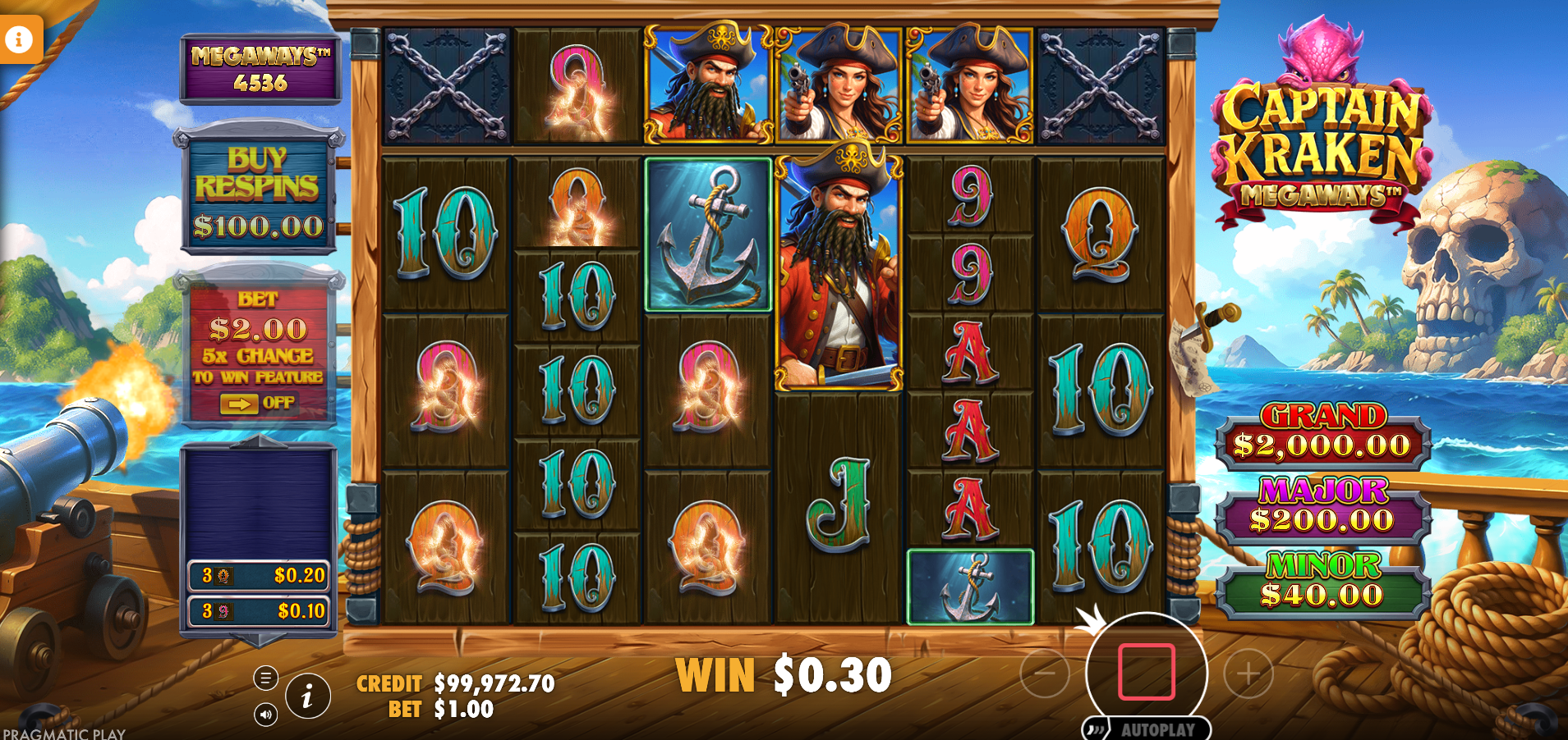 Winning Symbols are Destroyed via the Game's Avalanche Feature