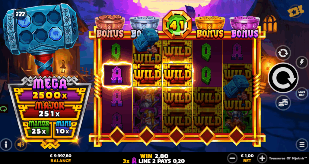 Wins of 3 or More Matching Symbols Apply Payouts Between 0.2x and 10x Your Bet