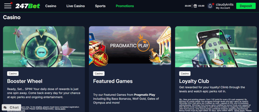 247Bet Ongoing Promotions