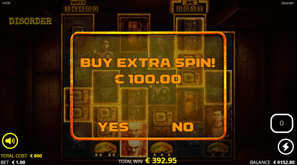 After a Free Spins Mode, an Extra Spin Option May be Presented For a Fixed Cost