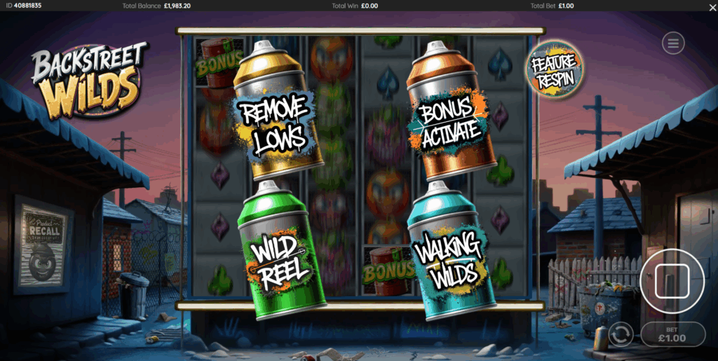 Backstreet Wilds Enhancer Respin Feature