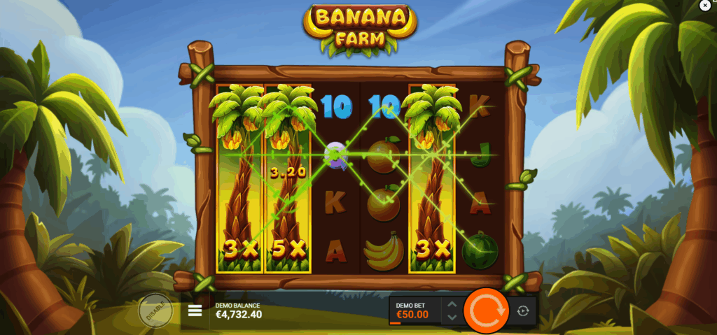 Banana Farm Wild Reels Feature