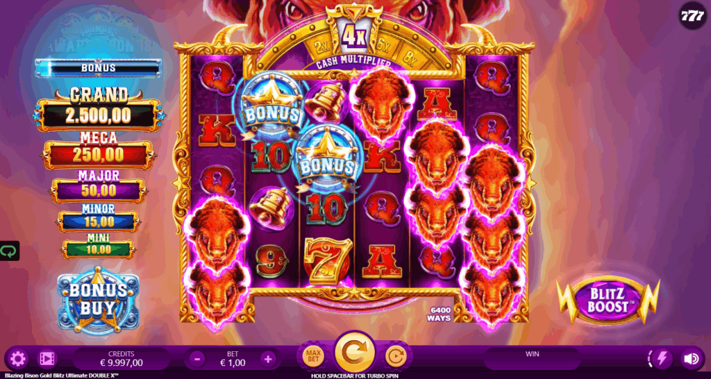 Blazing Bison Gold Blitz Ultimate Double X Base Game