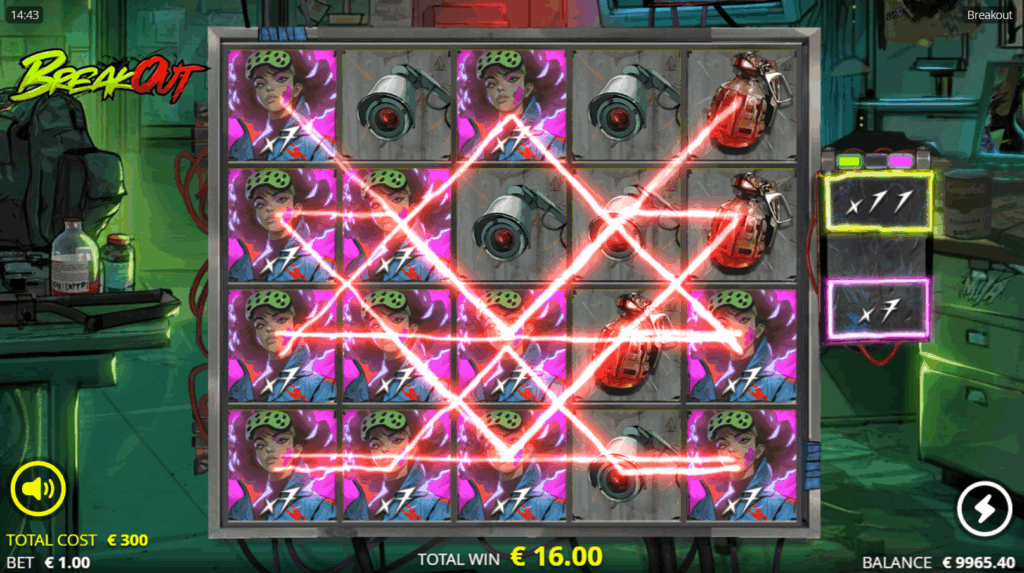 Breakout - Clearout Free Spins