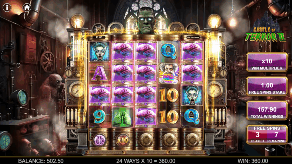 Castle of Terror 2 Free Spins
