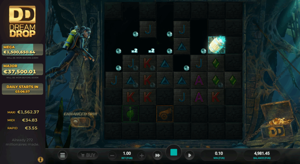 Each Winning Cluster Increments the Available Win Multipliers for Future Wins