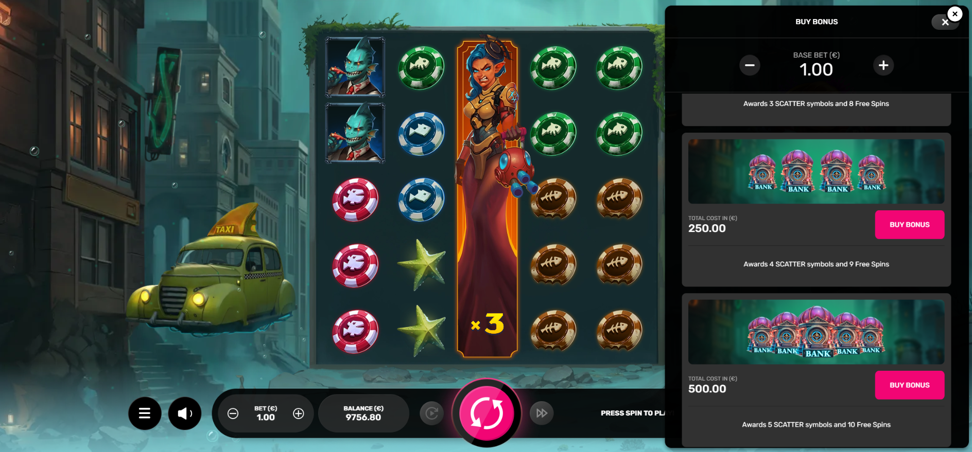 Fish Mafia Bonus Buy Options