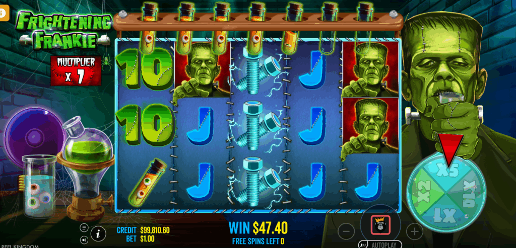 Frightening Frankie Free Spins