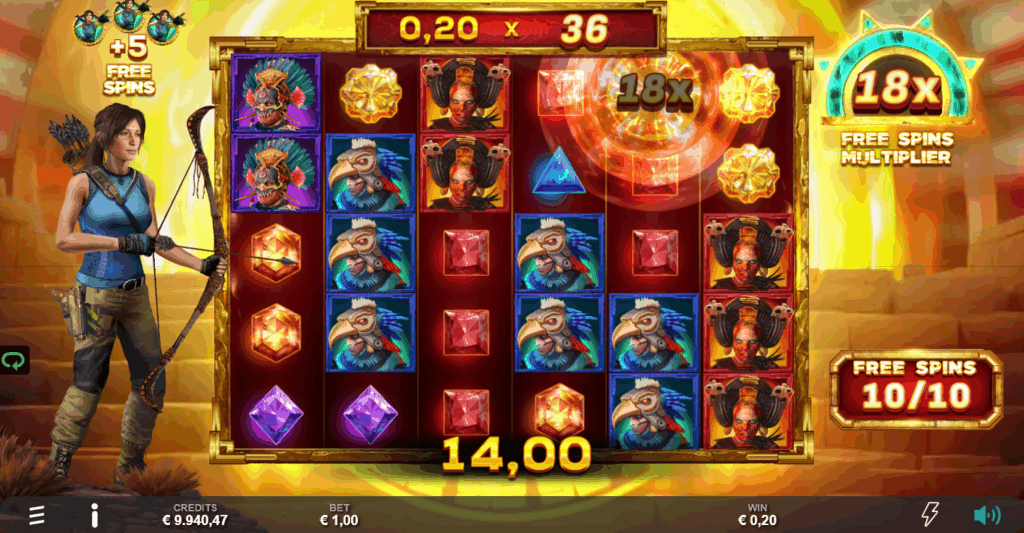 Lara Croft Fortune of the Eclipse Free Spins