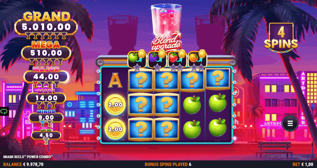 Miami Reels Power Combo - Blend Upgrade Free Spins