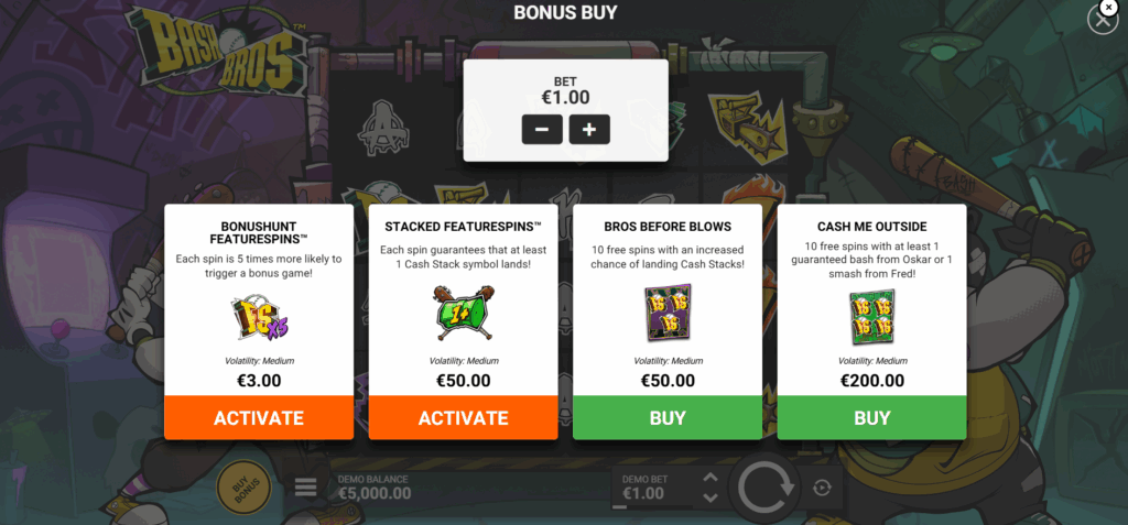 Non-UK Players can Choose From 4 Featurespins & Bonus Buy Options