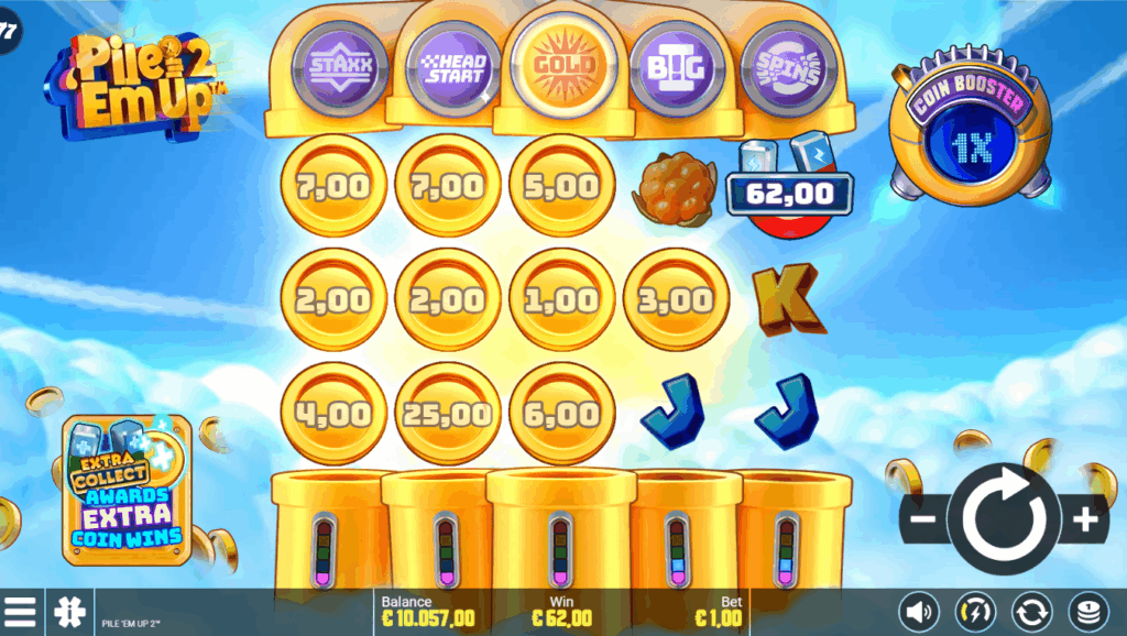 Pile 'Em Up 2 Collect Feature