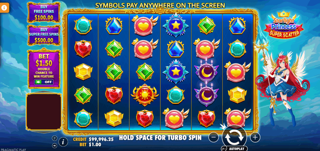 Starlight Princess Super Scatter Base Game