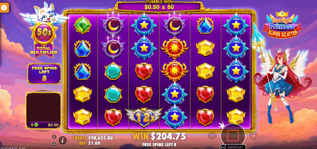 Starlight Princess Super Scatter - Super Free Spins