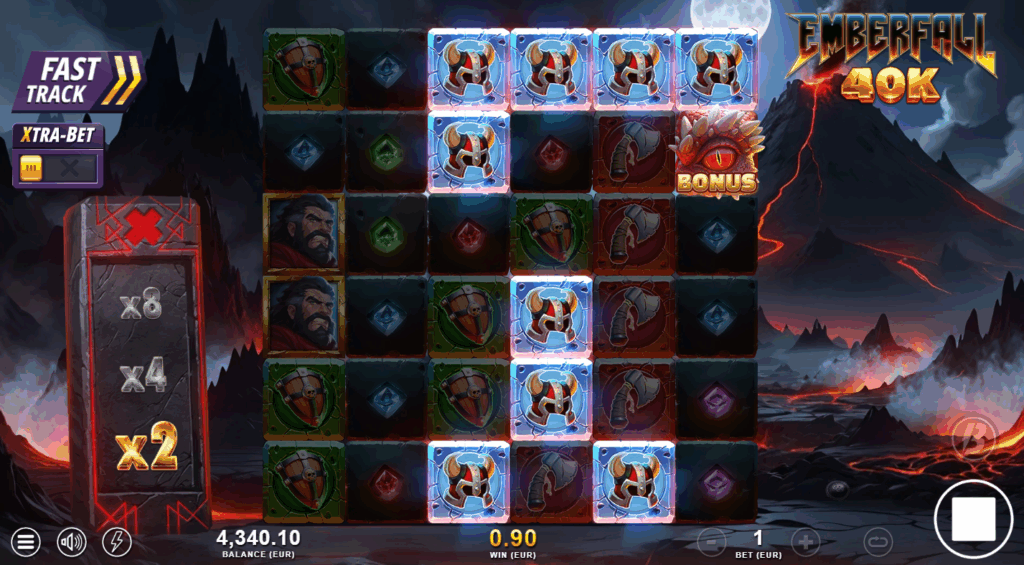 Winning Combinations Occur When 8+ Symbols Appear Anywhere on the Grid