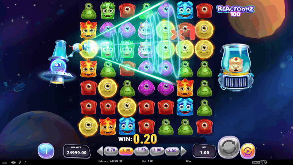 Reactoonz 100 Big Win