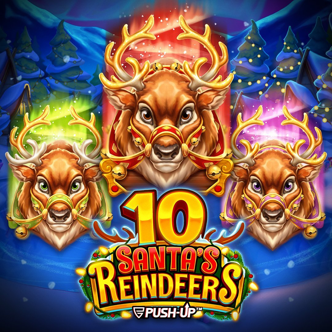 10 Santa's Reindeers Logo