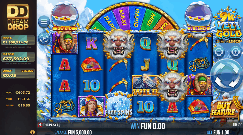 9K Yeti Gold Dream Drop Base Game