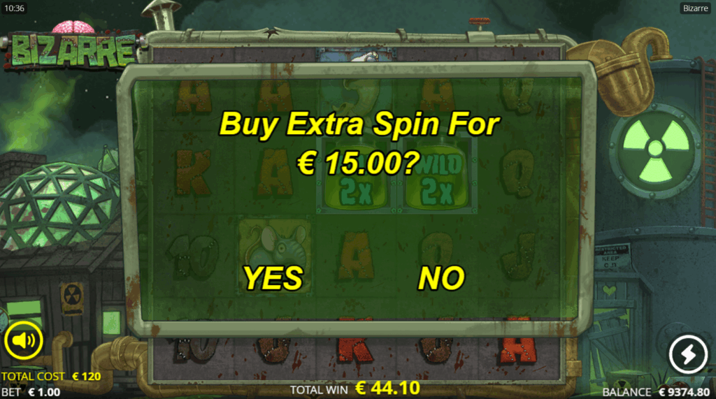After a Free Spins Mode, Players Can Purchase an Extra Spin For a Fixed Cost