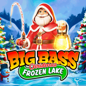 Big Bass Christmas Frozen Lake Logo