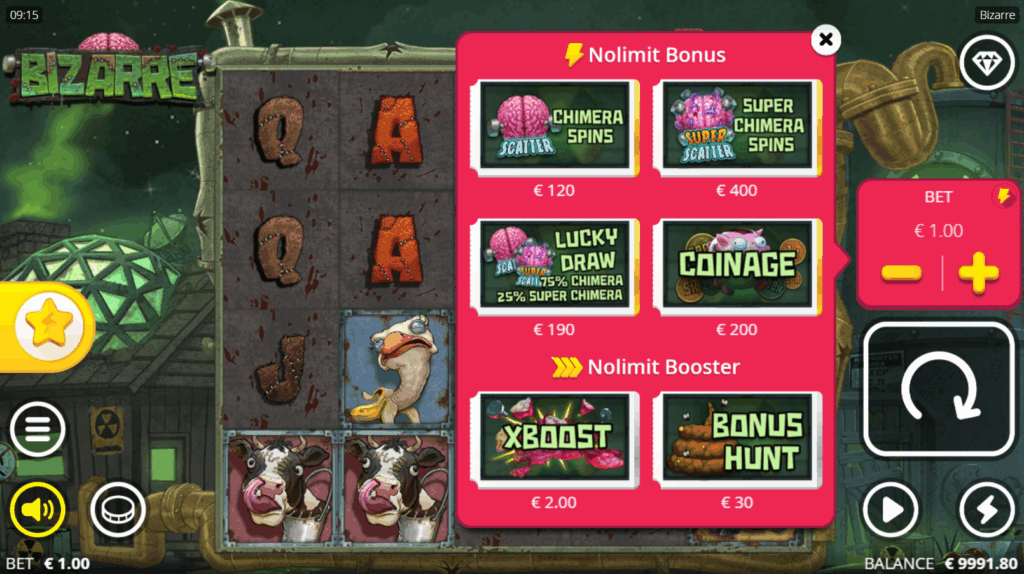 Bizarre xBoost & Bonus Buy Options