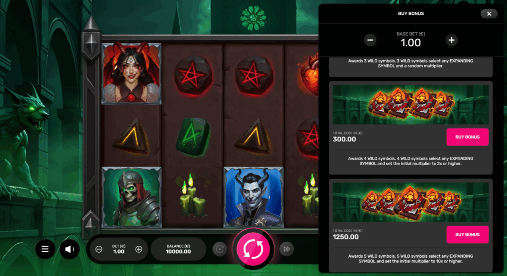 Book of Abyss Hot Spin & Bonus Buy Options