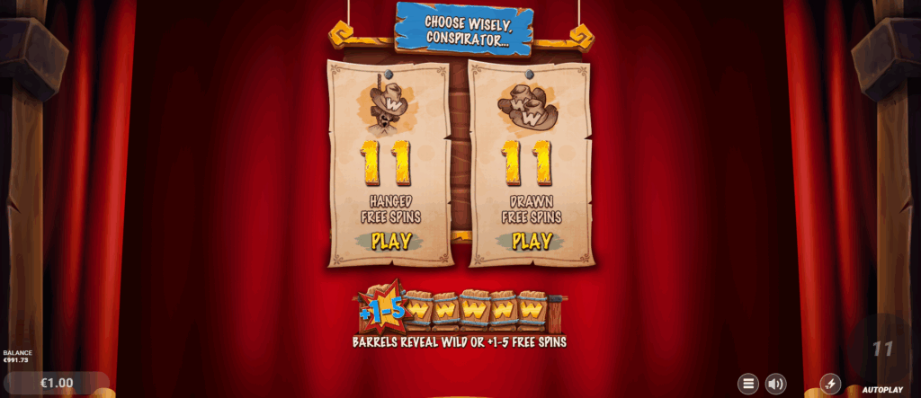 Fawkes Hanged or Drawn Free Spins Options